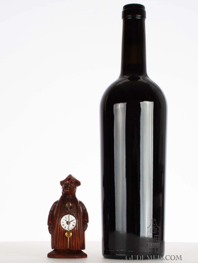 A rare small French walnut sculptural ‘zappler’ table clock, Neuburger & Cie, circa 1840 - afbeelding 6