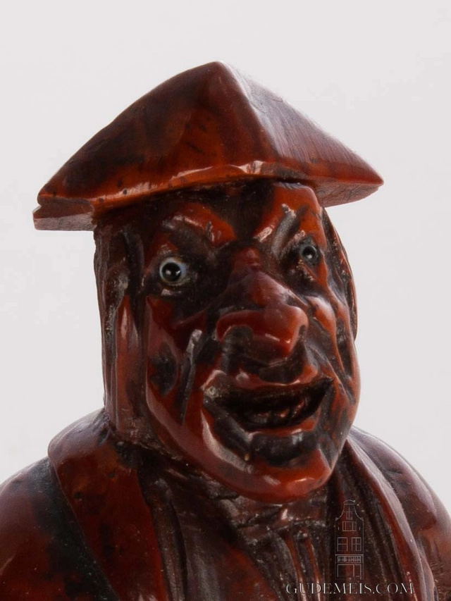 A rare small French walnut sculptural ‘zappler’ table clock, Neuburger & Cie, circa 1840 - afbeelding 3