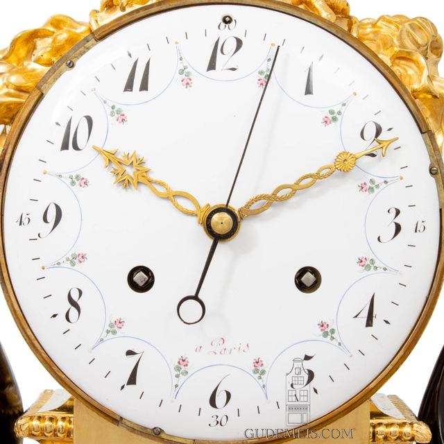 Een grote Franse Louis XVI pendule studie en filosofie, Remond, circa 1790. - afbeelding 5