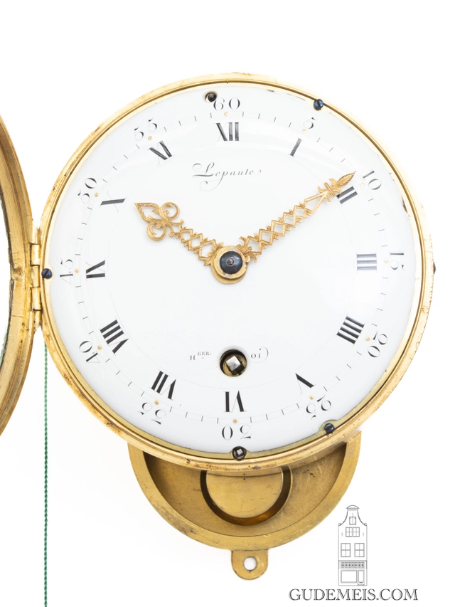 Une rare horloge murale française Louis XVI avec répétition des quarts, Lepaute, vers 1783. - afbeelding 3