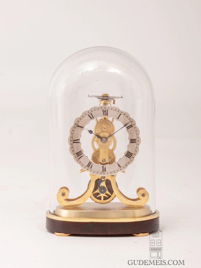 Ein Miniatur-Englisches Messing-Skelettuhr, Fenton Bury, ca. 1850. - afbeelding 4