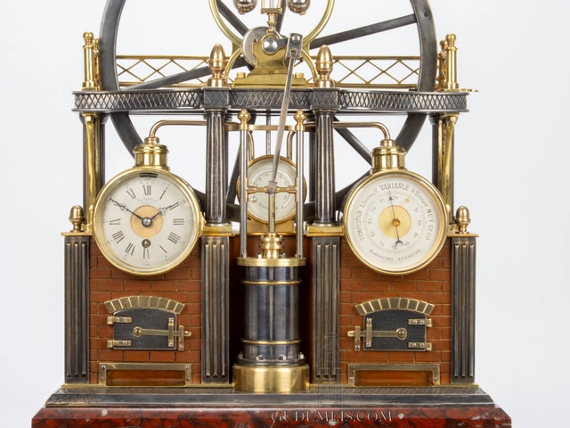 A French industrial mantel clock 'boiler' Guilmet, circa 1880 - image 3