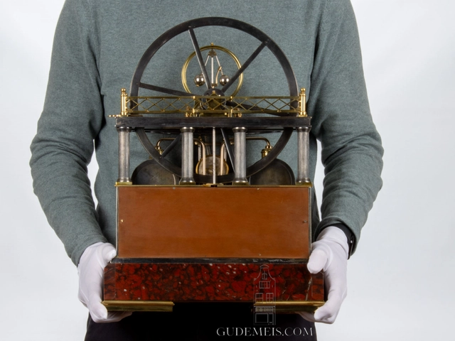 A French industrial mantel clock 'boiler' Guilmet, circa 1880 - image 8