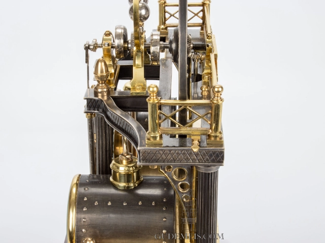 A French industrial mantel clock 'boiler' Guilmet, circa 1880 - image 7