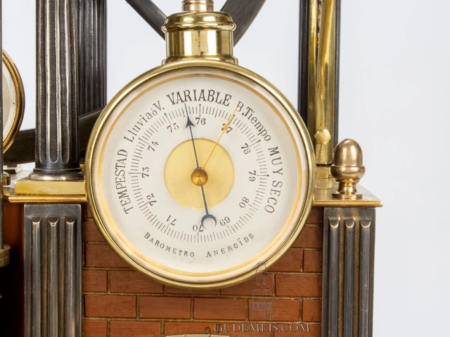 A French industrial mantel clock 'boiler' Guilmet, circa 1880 - image 6
