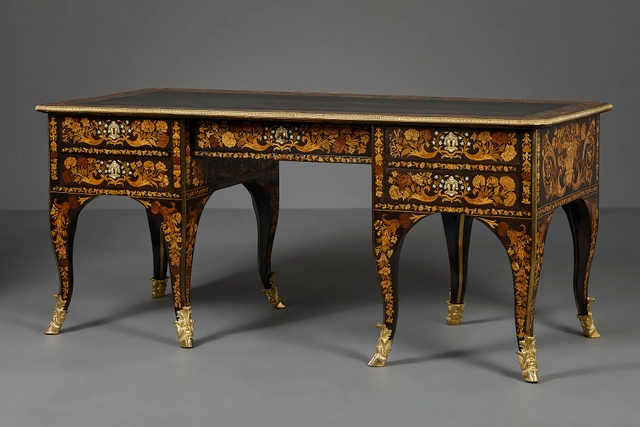 Frans Louis XIV bureau plat, toegeschreven aan Renaud Gaudron - afbeelding 1