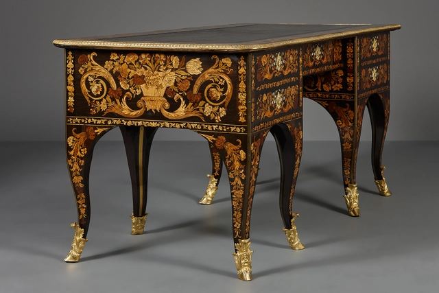 Frans Louis XIV bureau plat, toegeschreven aan Renaud Gaudron - afbeelding 4