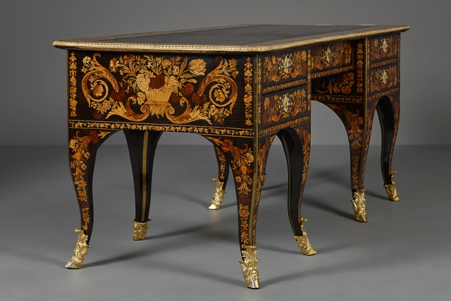 Frans Louis XIV bureau plat, toegeschreven aan Renaud Gaudron - afbeelding 2