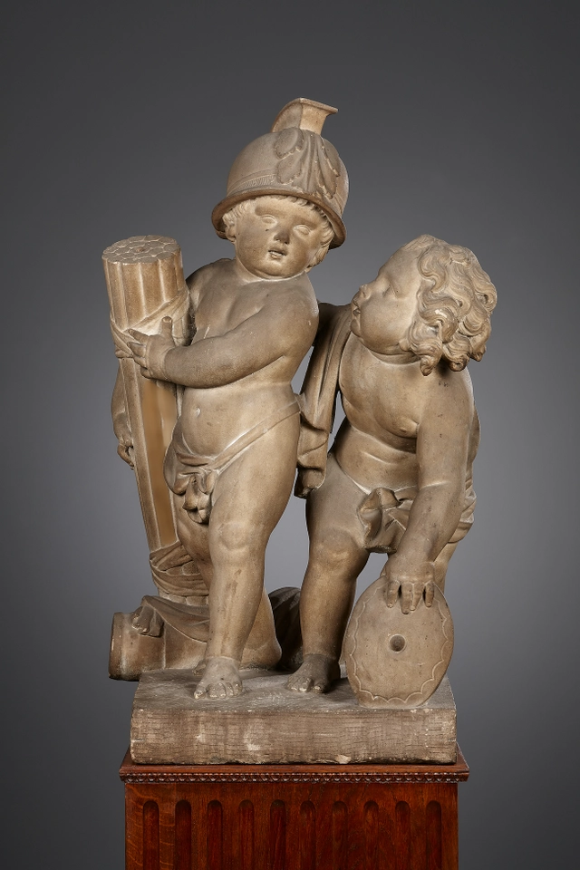 Jan Claudius de Cock, Vier zandstenen beelden, Allegorie op de Vrede van Utrecht - afbeelding 4