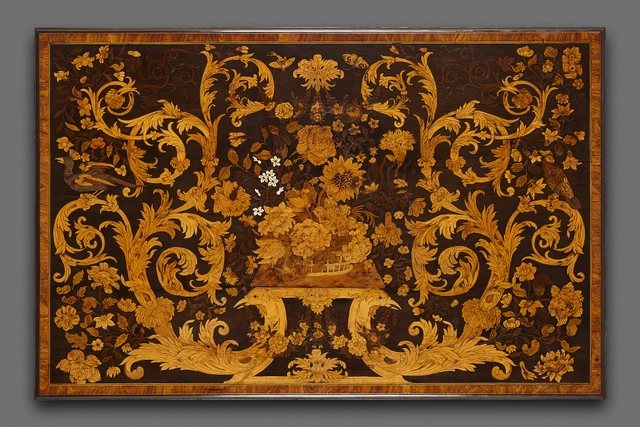 Dutch Louis XIV table with floral marquetry - afbeelding 2