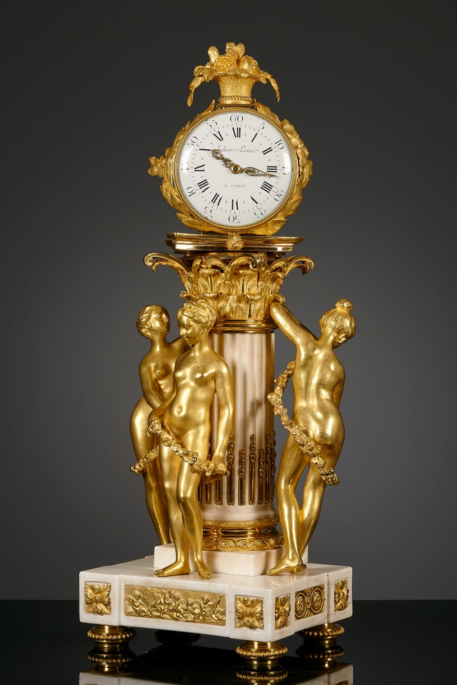 Große französische Louis XVI Pendule à double face - afbeelding 3
