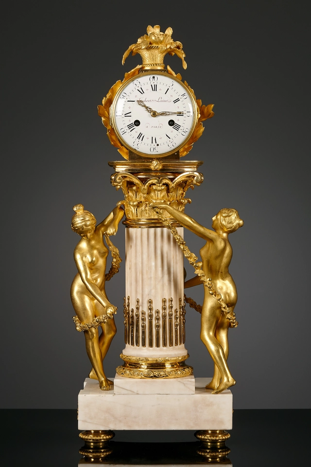 Große französische Louis XVI Pendule à double face - afbeelding 4
