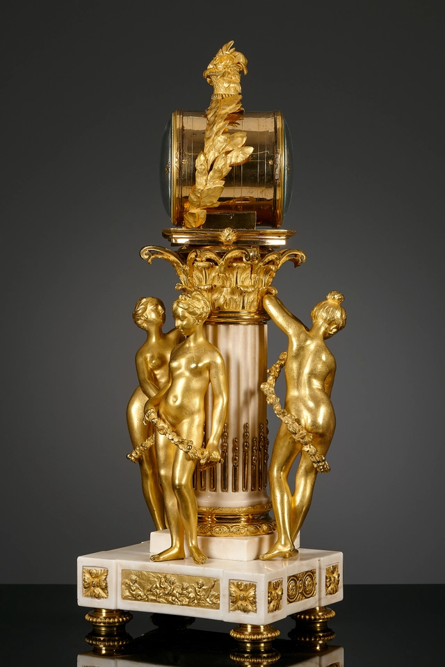Große französische Louis XVI Pendule à double face - afbeelding 5