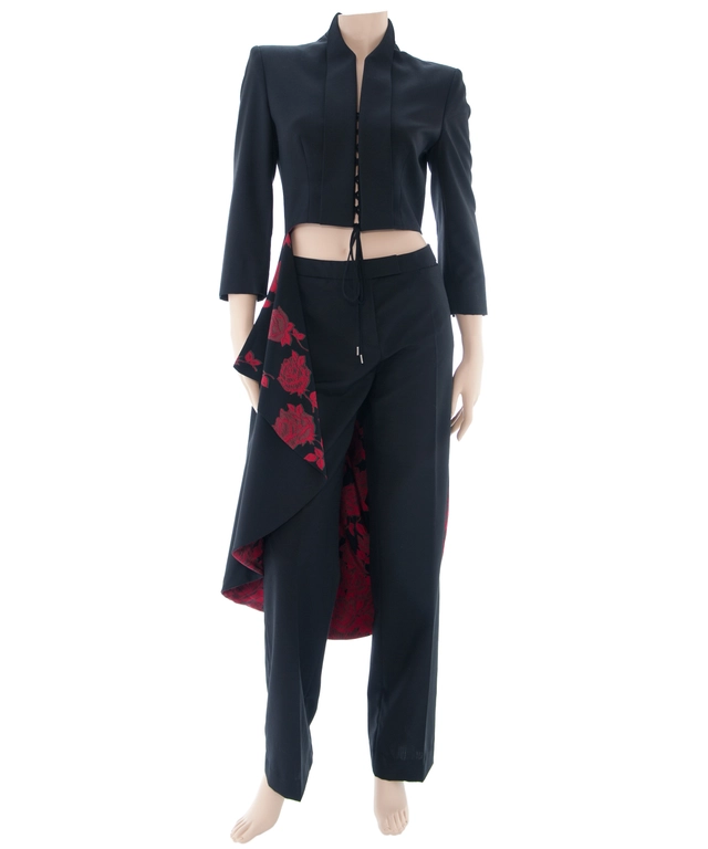 Alexander McQueen Black Wool Tailcoat Tuxedo
