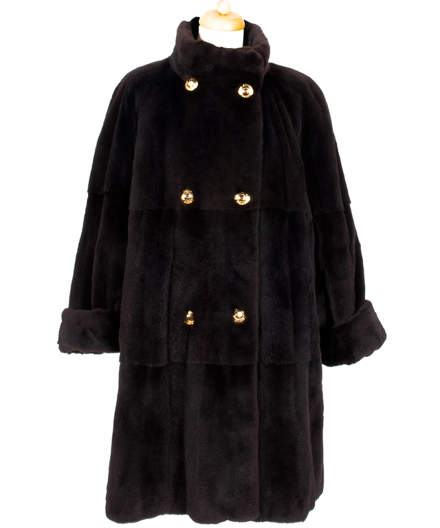 Jean-Louis Scherrer Chocolate Brown Mink  Coat