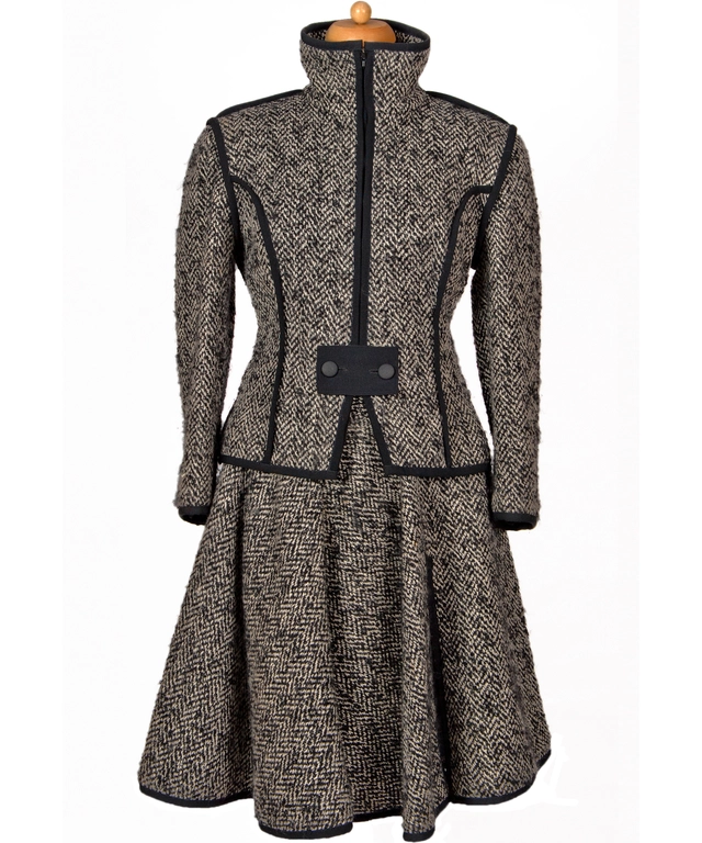 Frans Molenaar Black and White Tweed Suit