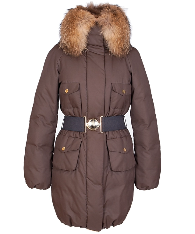 Moncler Jas in Bruin 