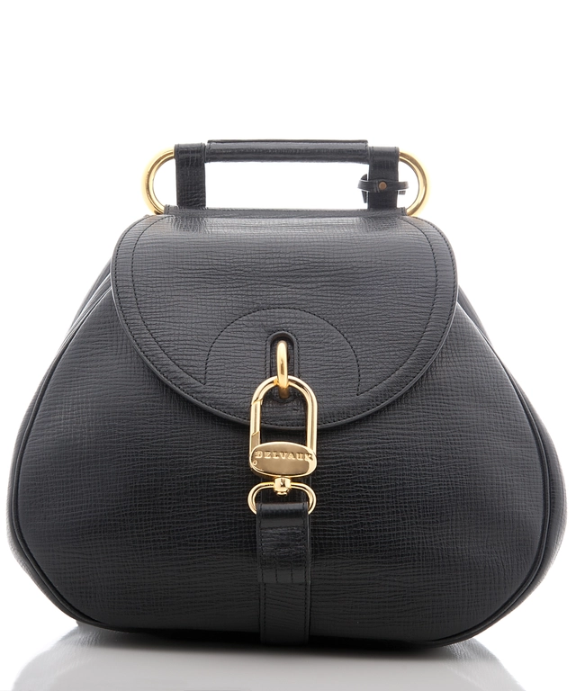 Delvaux Black Cerceau Jumping Bag