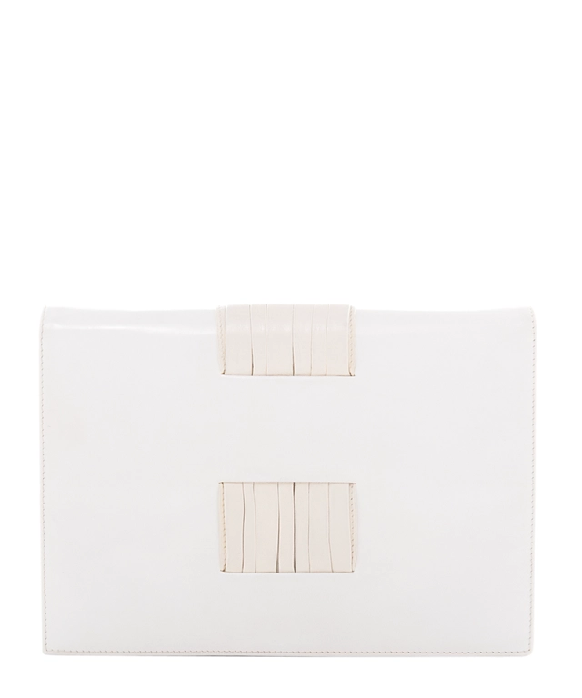 Valentino Garavani Night Shoulder Bag in White Leather