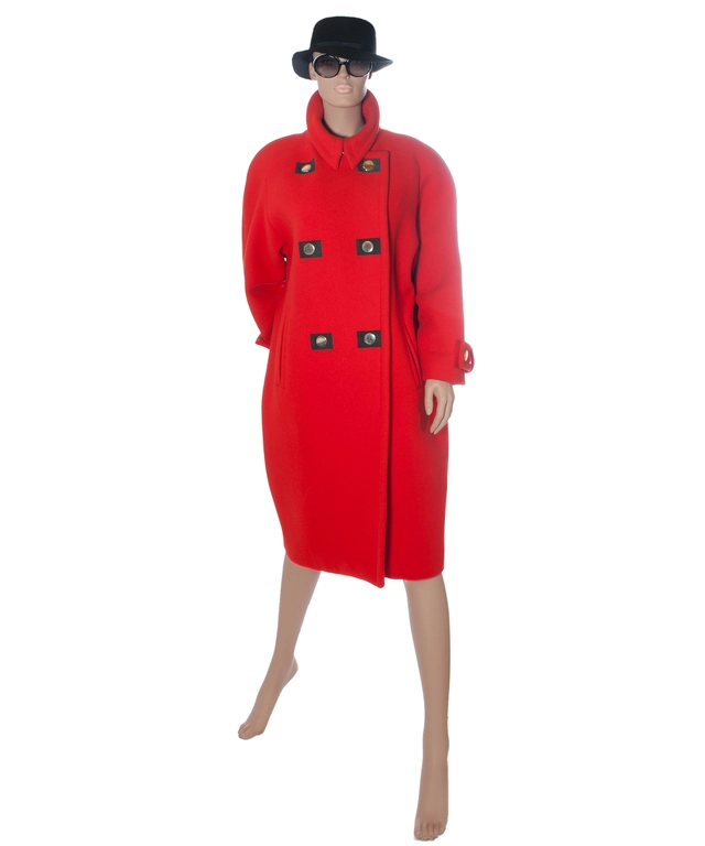 Guy Laroche Red Wool Coat