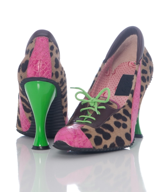 Dolce & Gabbana Pump in Ponyhaar met Luipaard Print
