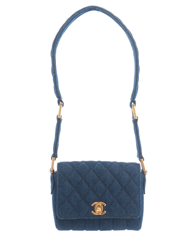 Chanel Denim Quilted Mini Flap Bag 