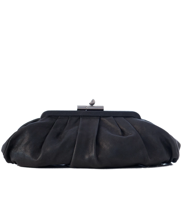 Chanel Black Caviar Leather 'Monte Carlo' Clutch