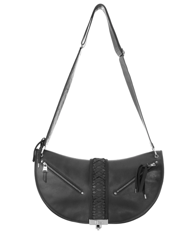 Christian Dior ‘Admit It’ Black Leather Hobo Shoulder Bag