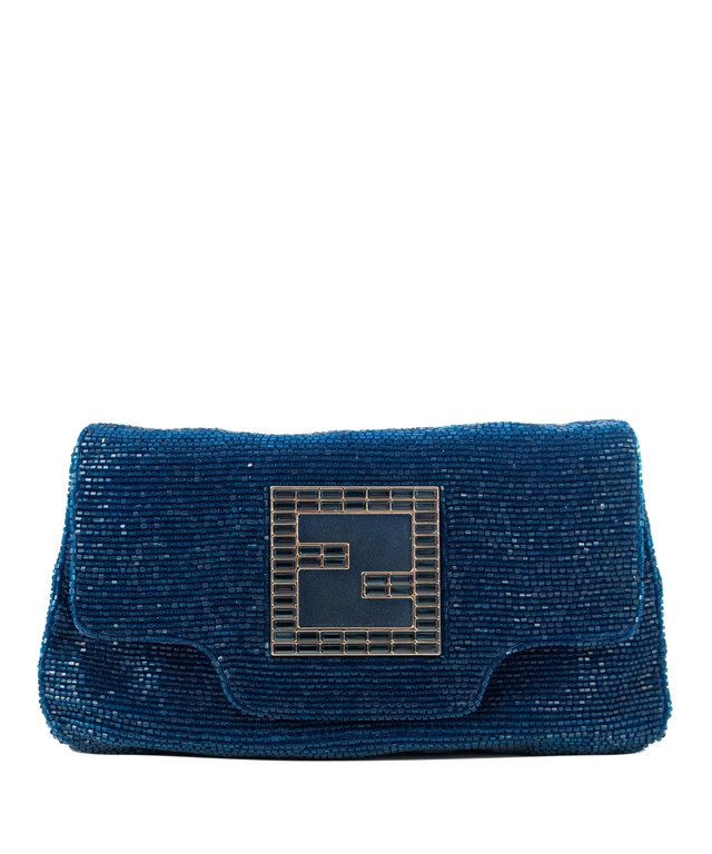 Fendi Blauwe Clutch Handtas