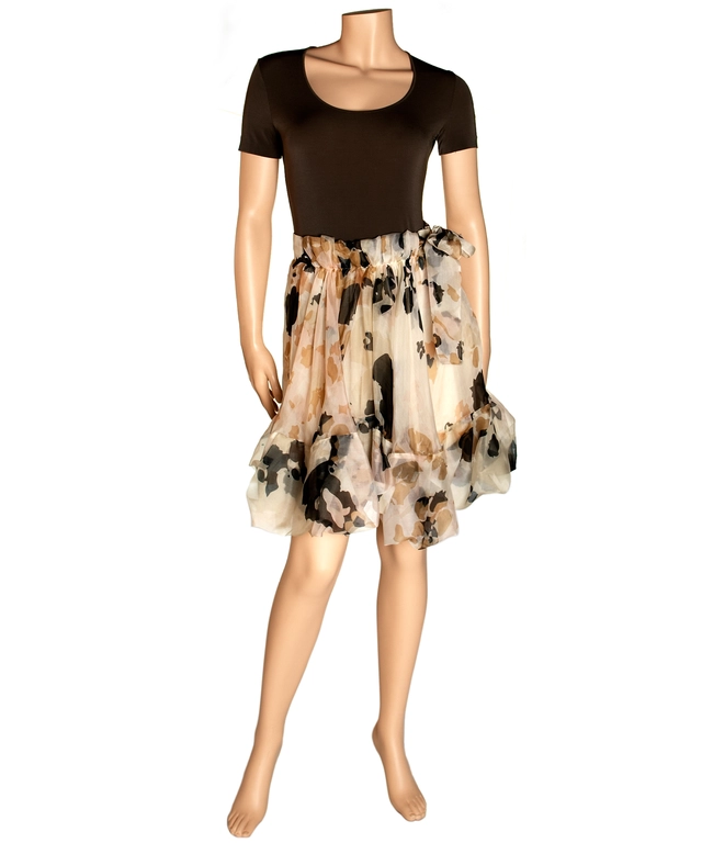 Sonia Rykiel Pleated Silk Faille Skirt