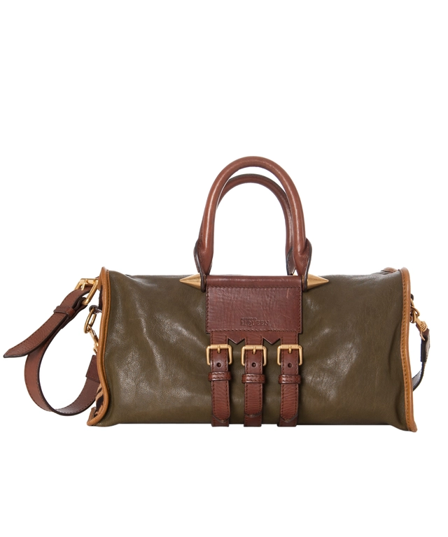 Alexander McQueen 'Savana' Ocelot Print Calf Hair And Leather Duffle Bag