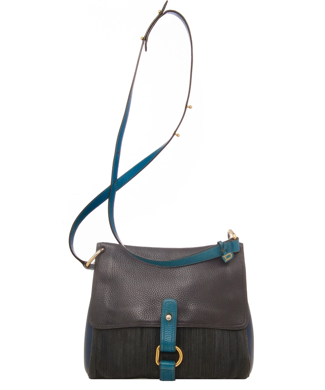 Delvaux Toile De Cuir Schoudertas