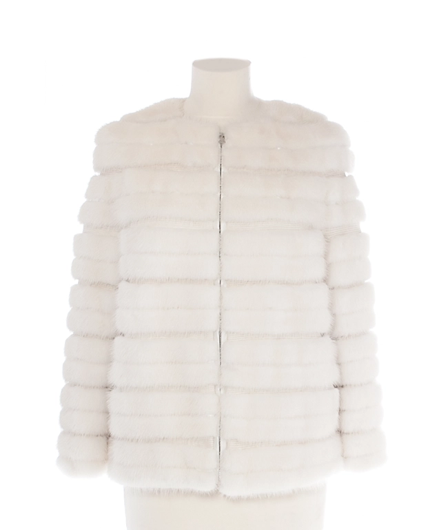 Prada White Mink Jacket