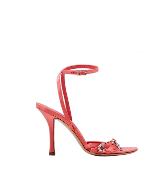 Christian Dior Pink Satin Ankle Strap Pumps