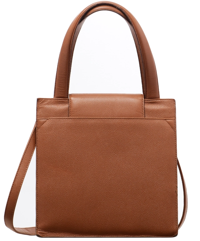Bvlgari Cognac Leather Handbag