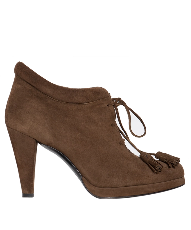 Nicole Farhi Brown Suede Booties