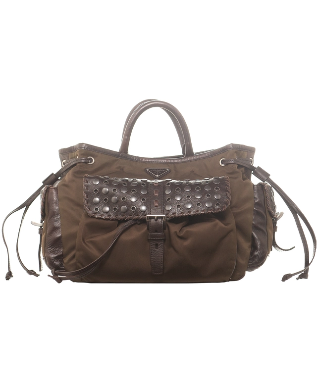 Prada Studded Messenger Bag
