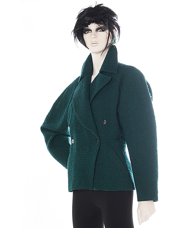 Alaïa Green Wool Fitted Jacket