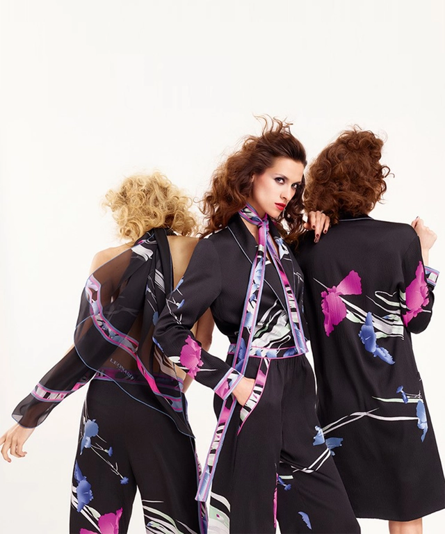 Léonard Silk Patterned Pantsuit