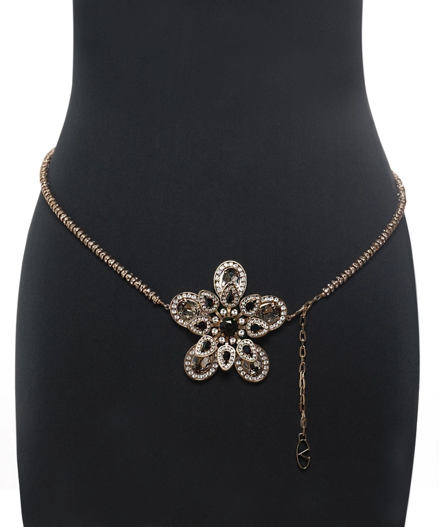 Valentino Garavani Onyx and White Swarovski Crystal Belt