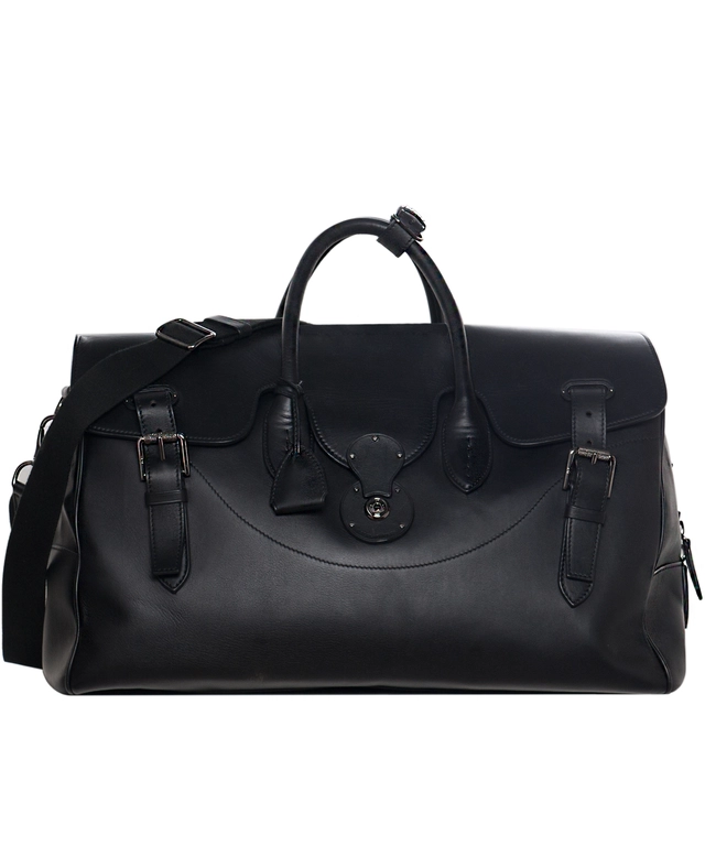 Ralph Lauren Black Leather Cooper Bag