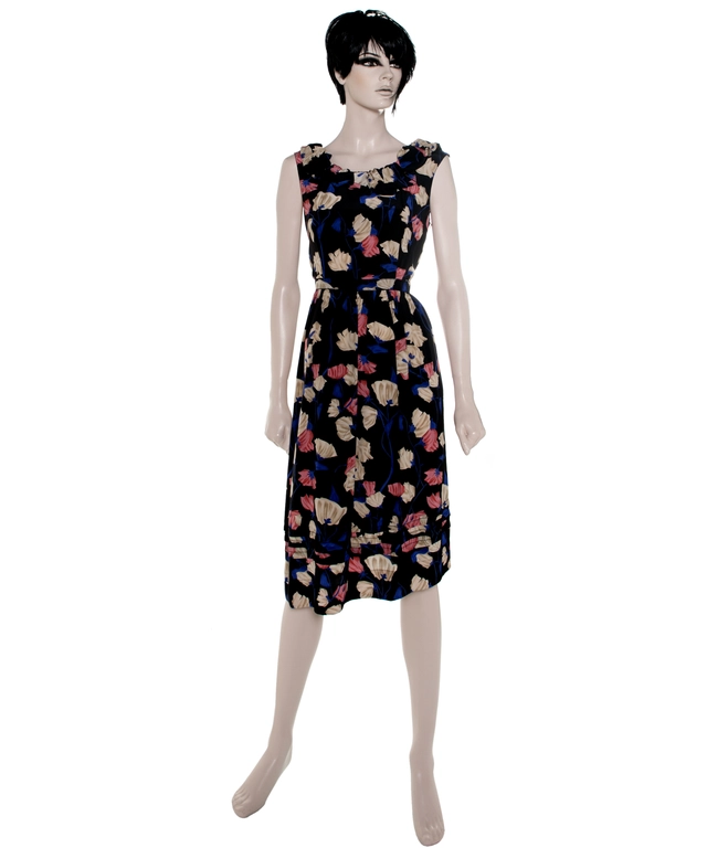Resort 2008 Prada Runway Silk Floral Dress