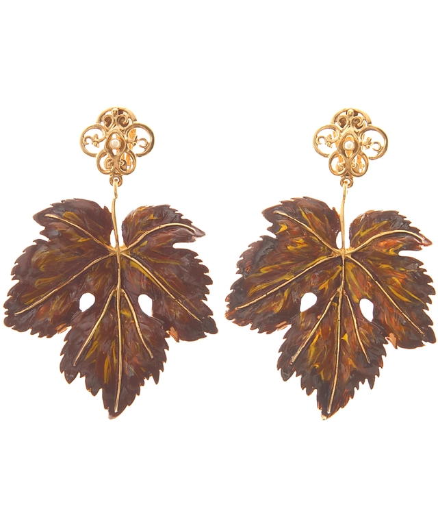 Dolce & Gabbana Leaf Earrings