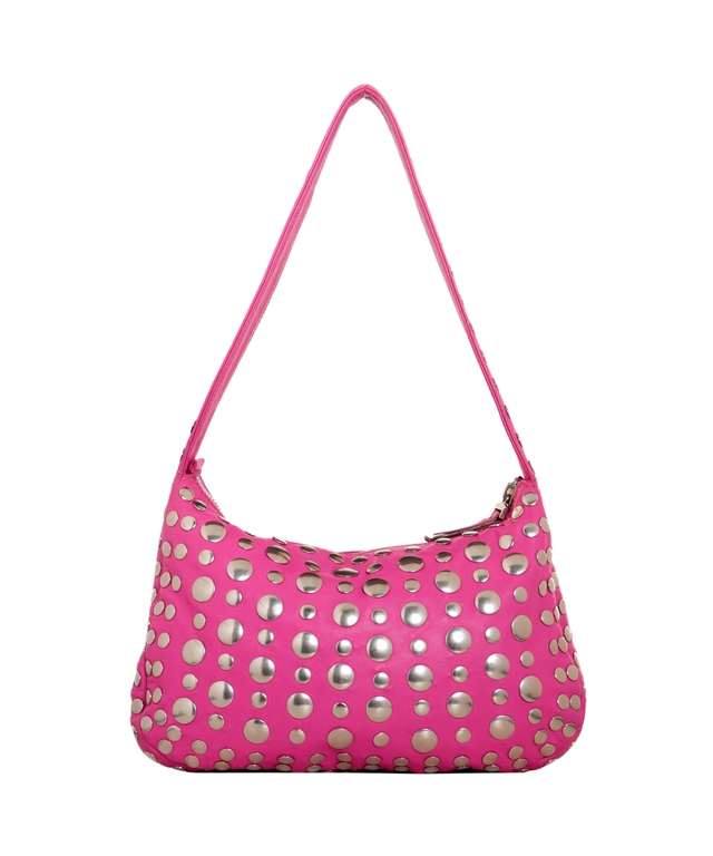 Marni Pink Studded Hobo Bag
