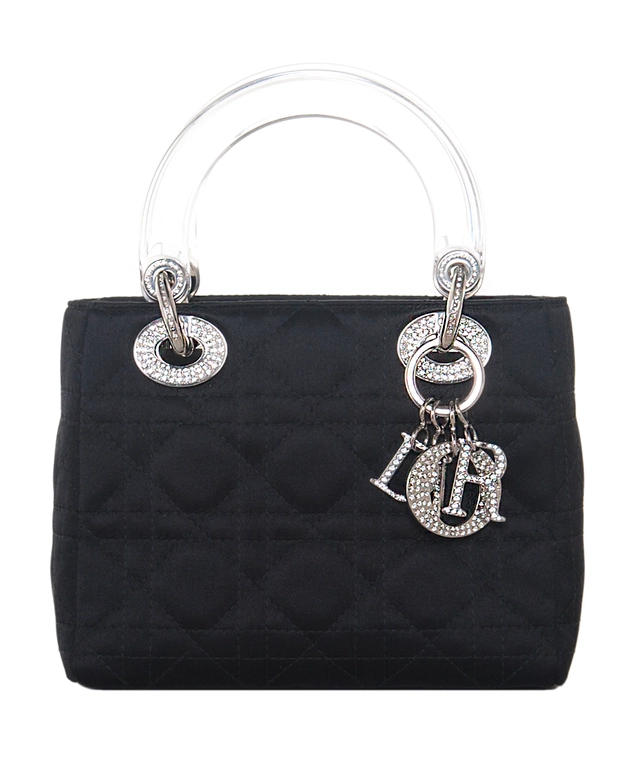 Christian Dior Mini Satin 'Lady Dior' Bag