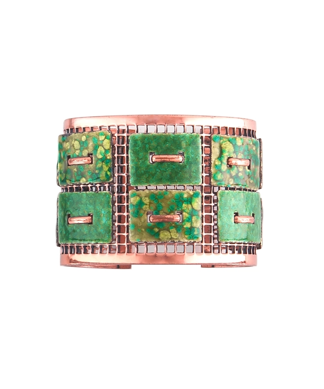 Matisse Renoir Copper Enamel Cuff Bracelet