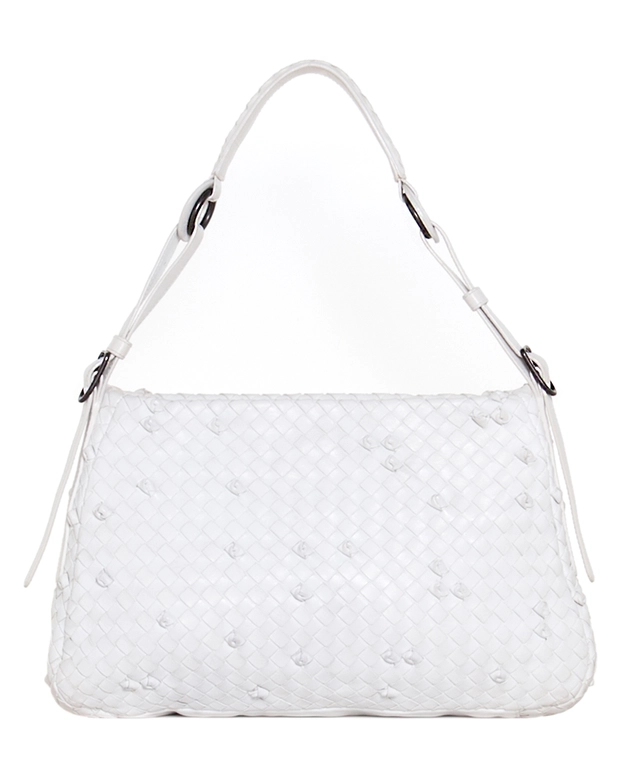 Bottega Veneta White Naruto Knot Hobo Bag