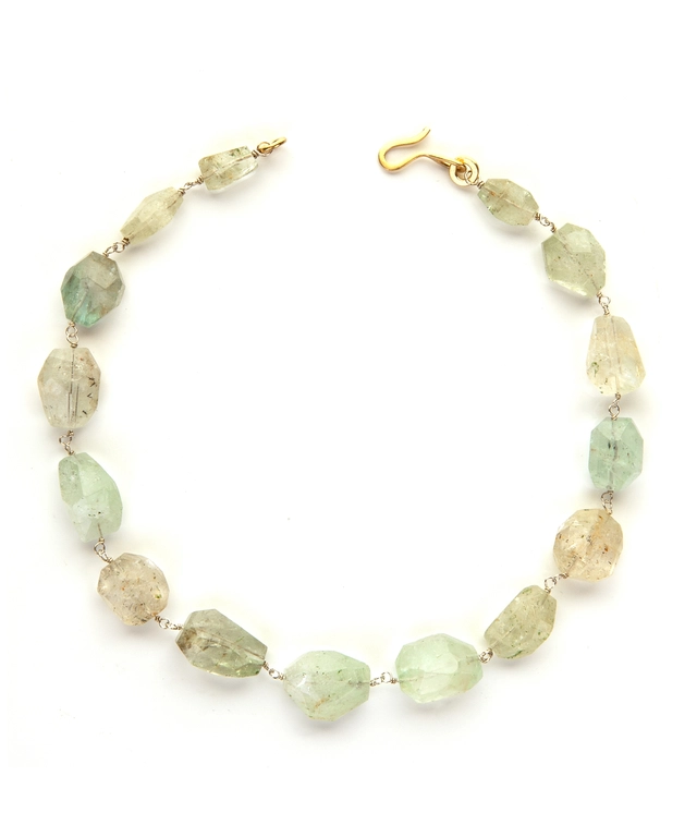 Natural Color Aquamarine Necklace