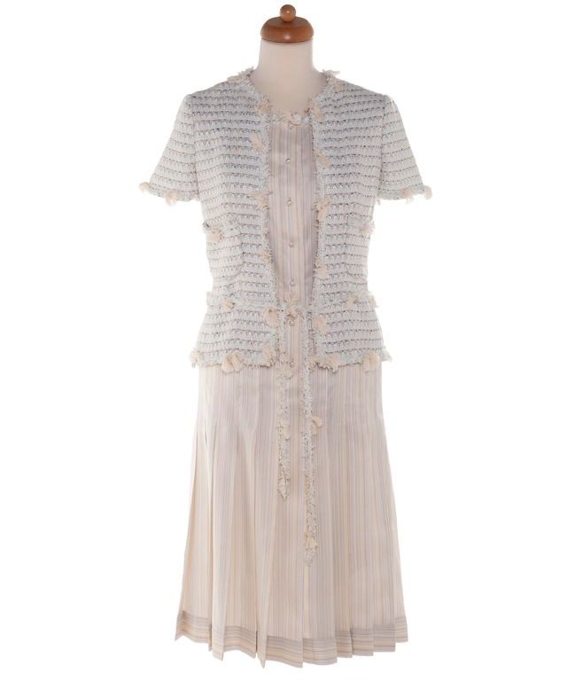 Chanel Silk Tweed Jacket Style Dress 05C