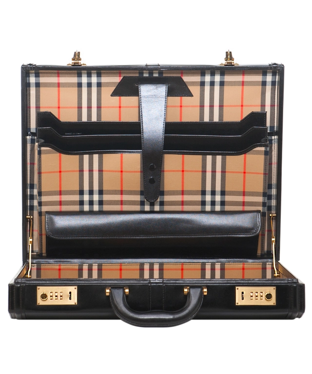 Burberry Black Leather Briefcase/Attache